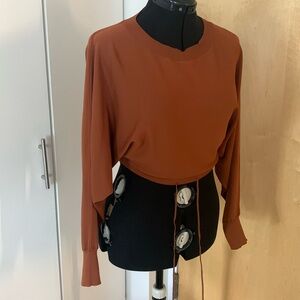 Cropped sweater - Rust - Size S